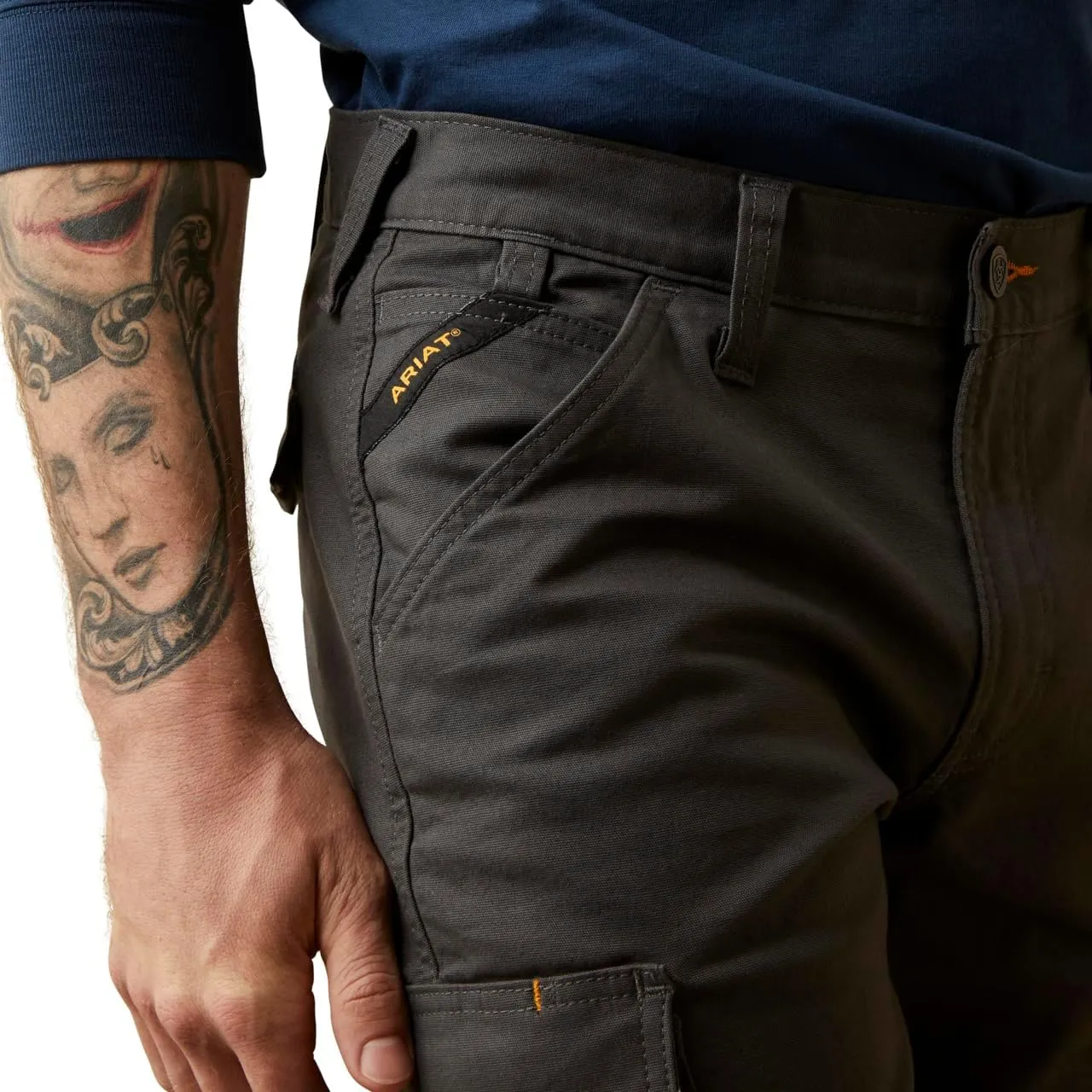 Ariat Men's Rebar M4 Relaxed Made Tough Cargo Straight Pant