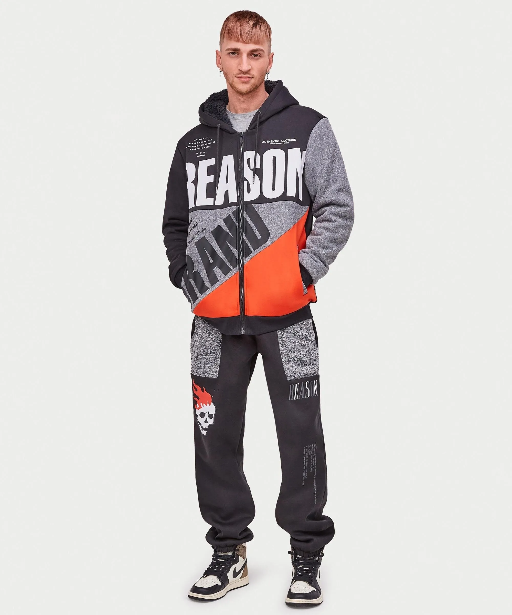 Brad Zip Up Sherpa Hoodie