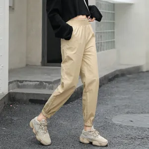Casual Cotton Elastic Cargo Pants
