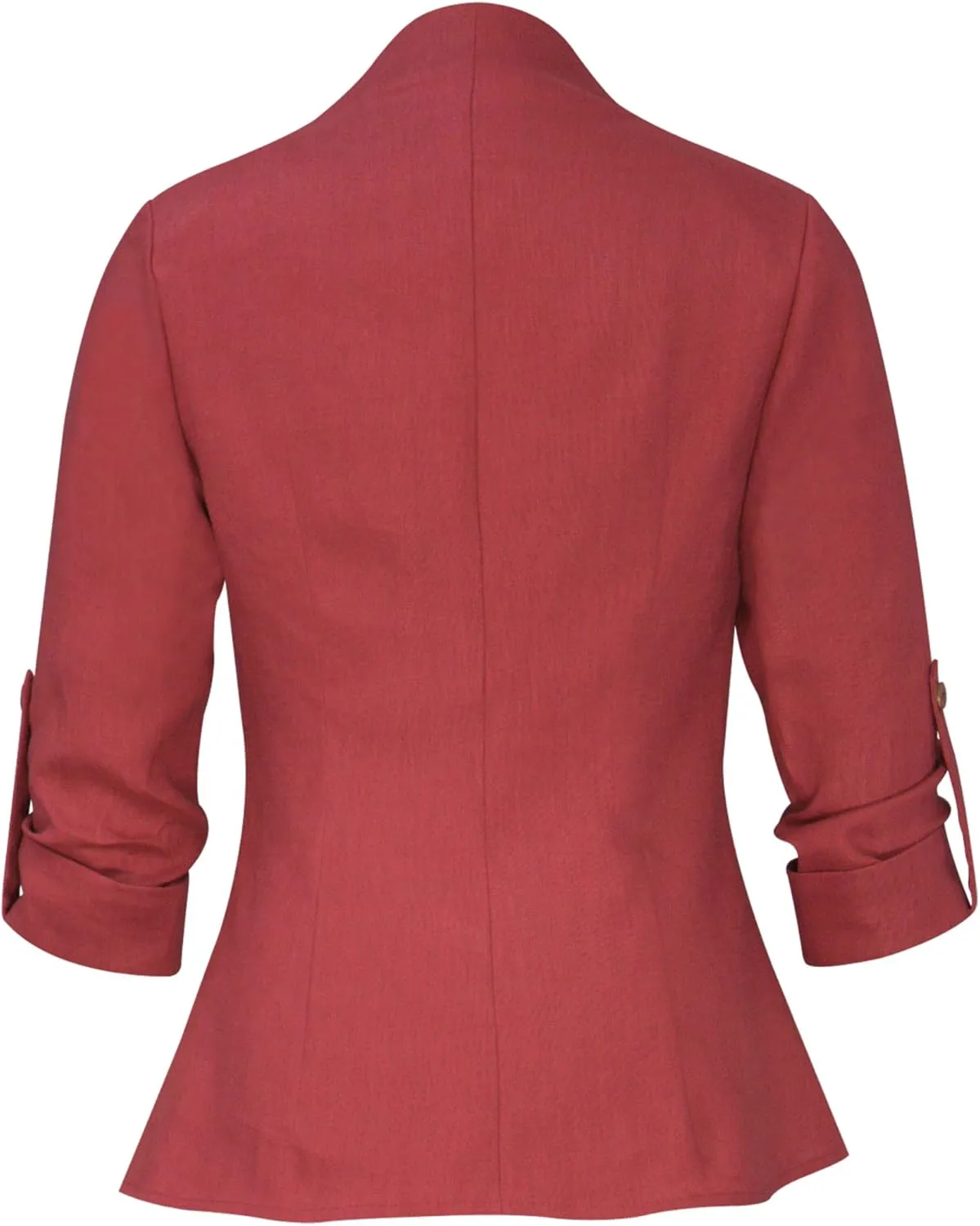 CHIC STAR Womens Linen Asymmetric Blazer