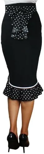 CHIC STAR Womens Ruffles Pencil Skirt