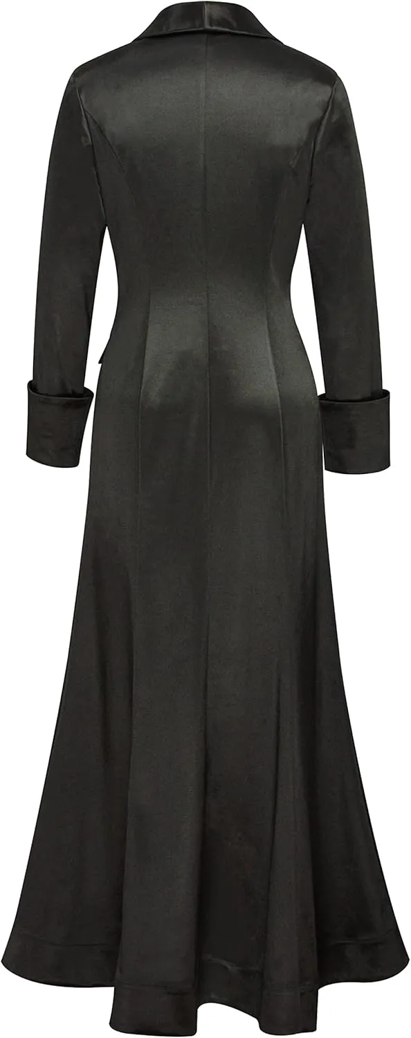 CHIC STAR Womens Satin Maxi Coat