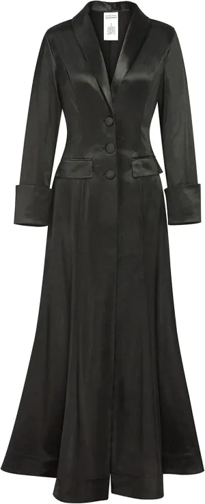 CHIC STAR Womens Satin Maxi Coat