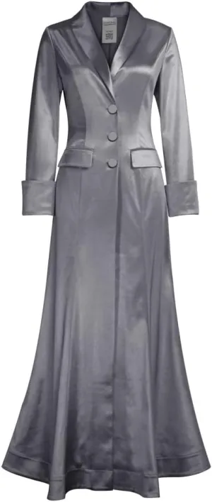 CHIC STAR Womens Satin Maxi Coat