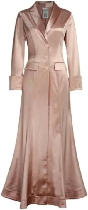 CHIC STAR Womens Satin Maxi Coat