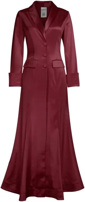 CHIC STAR Womens Satin Maxi Coat