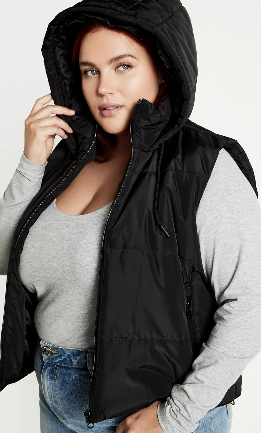 CITY CHIC Women's Ava Puffer Vest