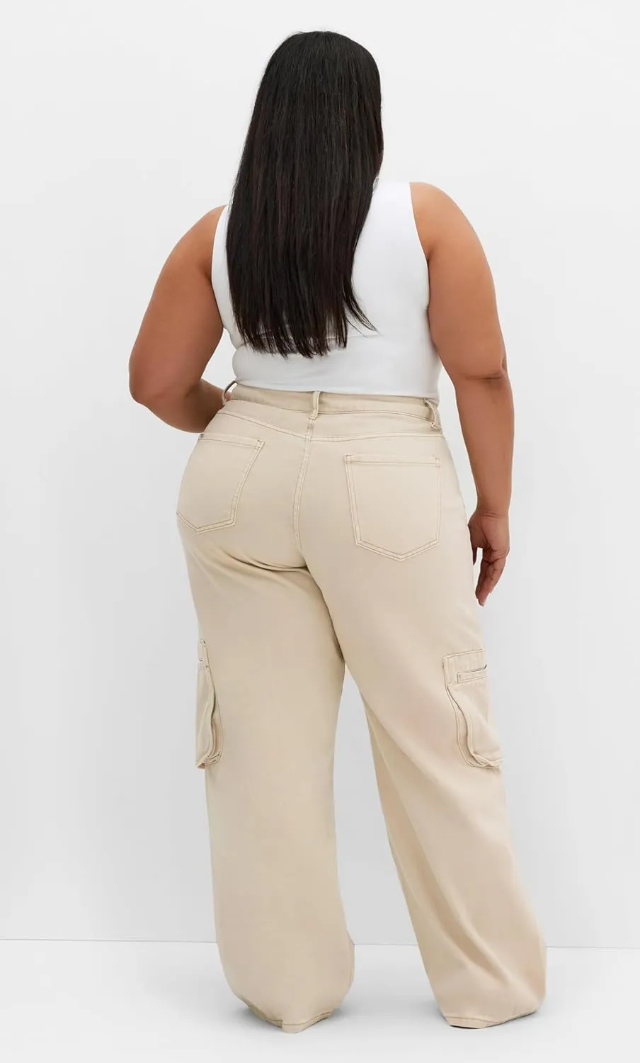 City Chic Women's Clarence Cargo Black Pant
