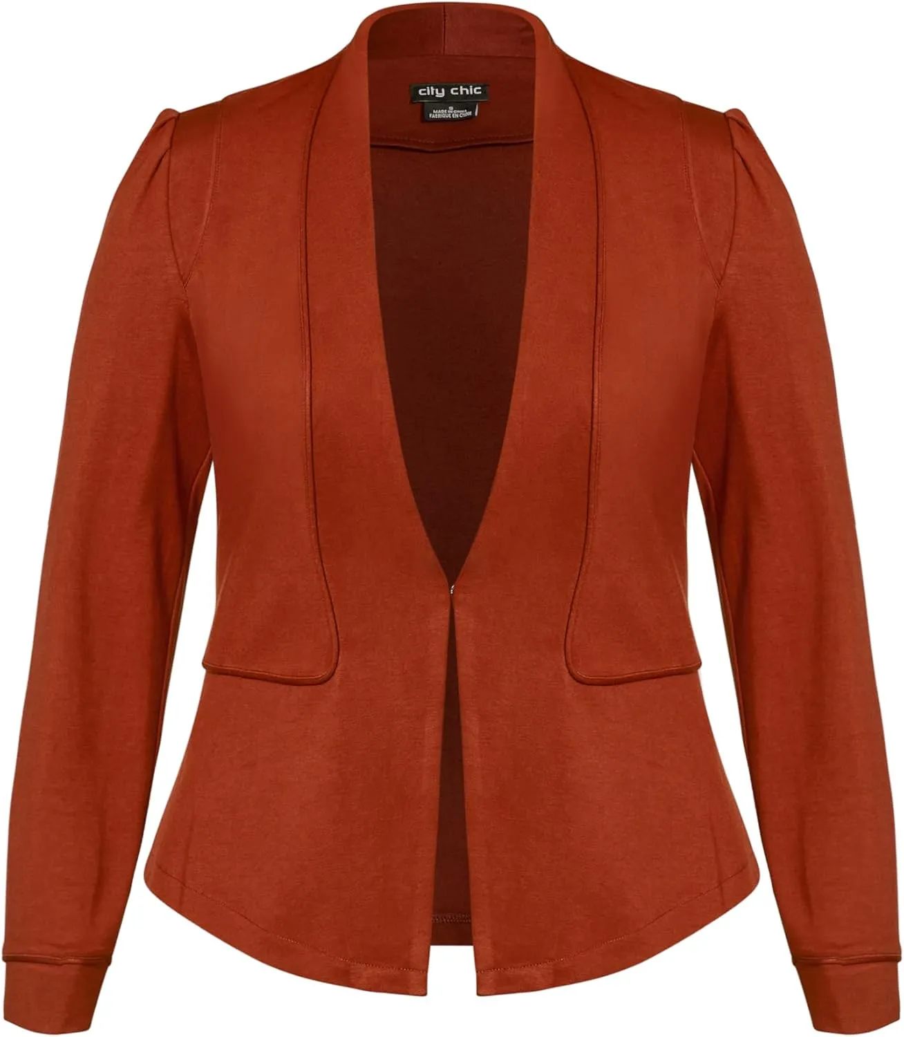 City Chic Women's Plus Size Jacket - Piping Praise