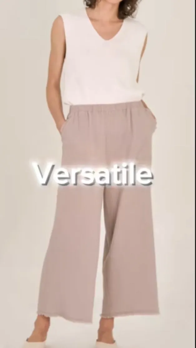 Coastal Cotton Gauze Pants
