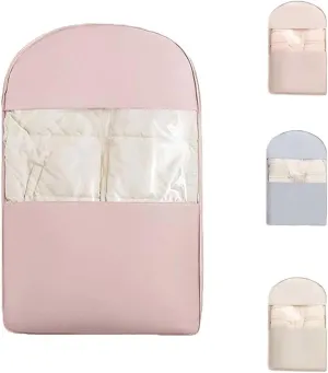 Garment Bag Saver Dust Cover : 2025 New Space Hanging Closet Organizers Down Coat Compression Dust Cover with Self Compression Zipper for Closet Storage