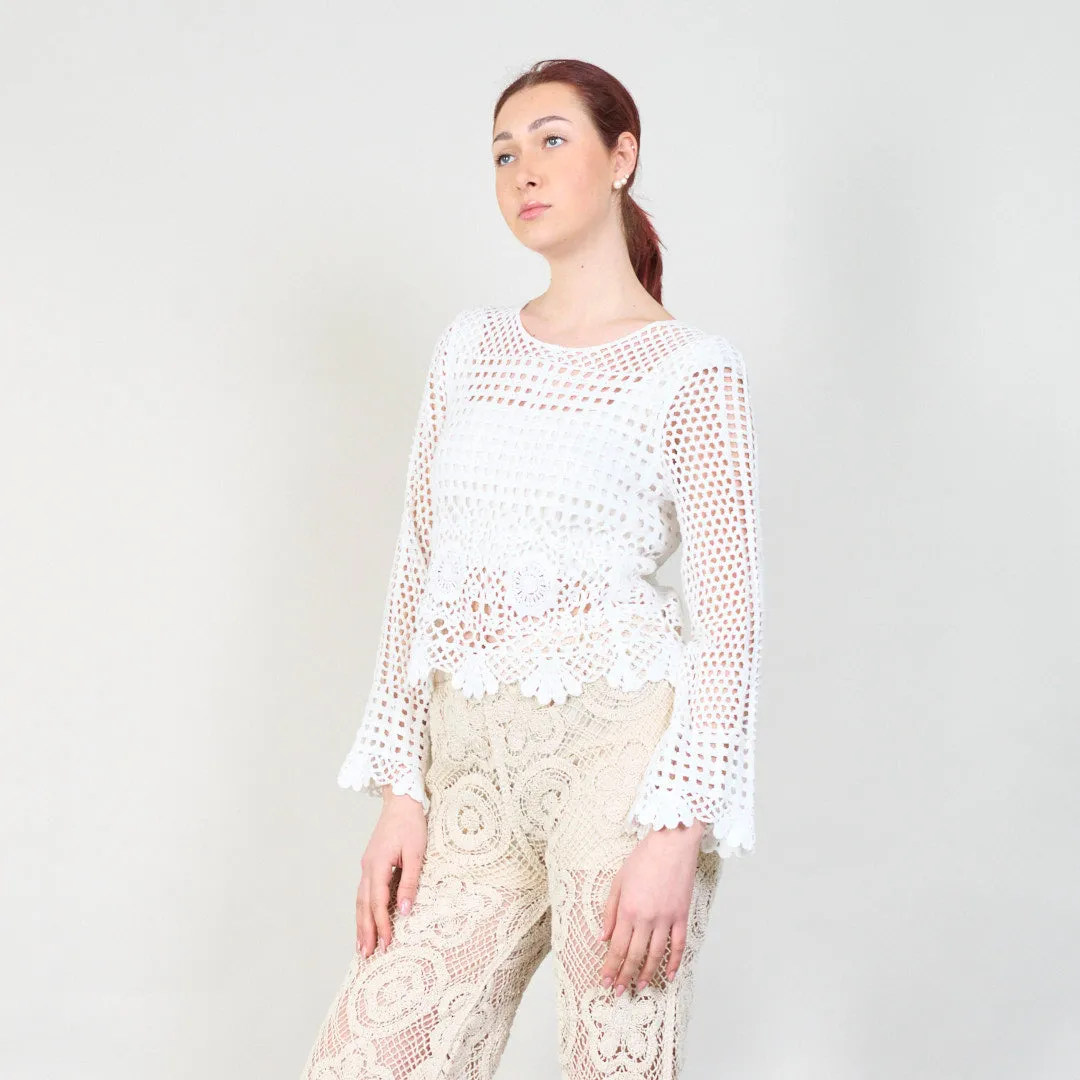 Handmade crochet pullover with boho style wholesale