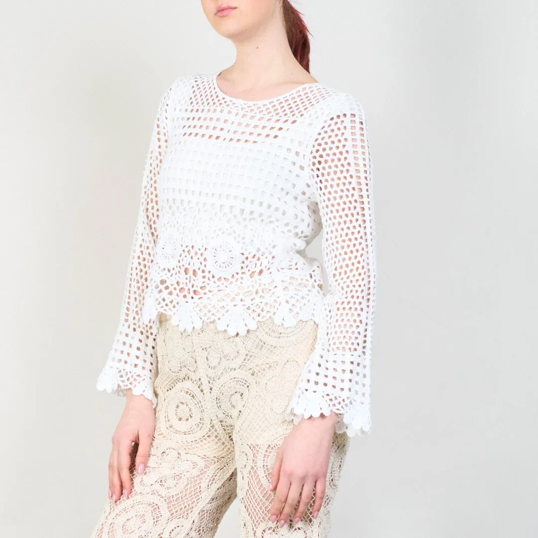 Handmade crochet pullover with boho style wholesale
