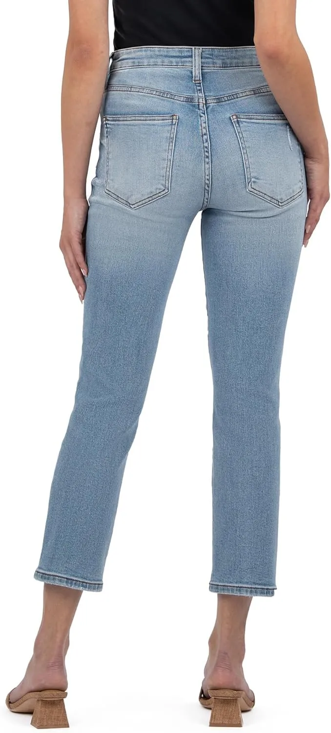 KUT from the Kloth Women's Rachael High Rise Fab Ab Mom Regular Hem