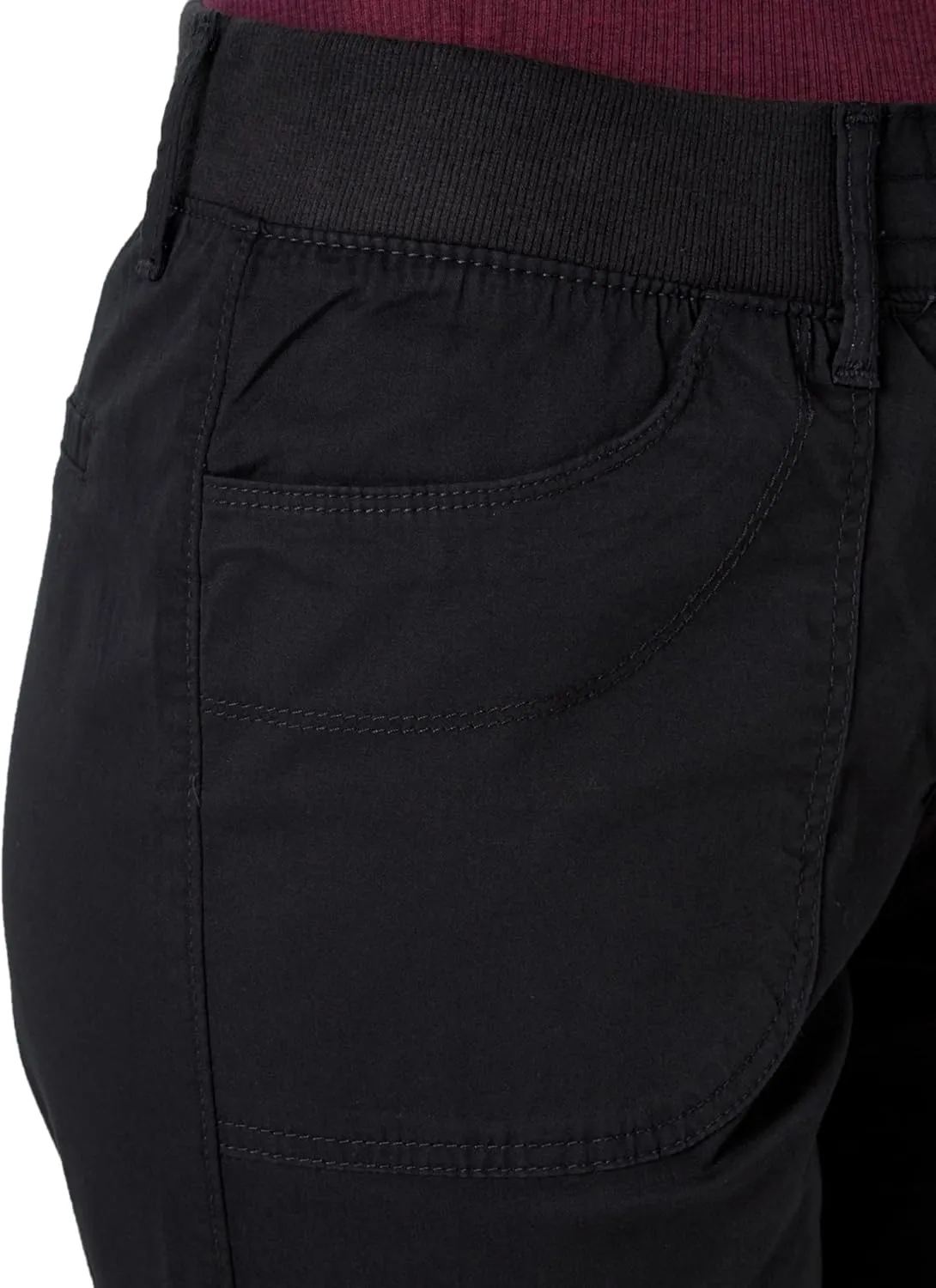 Lee Women's Relaxed Fit Austyn Knit Waist Cargo Capri Pant