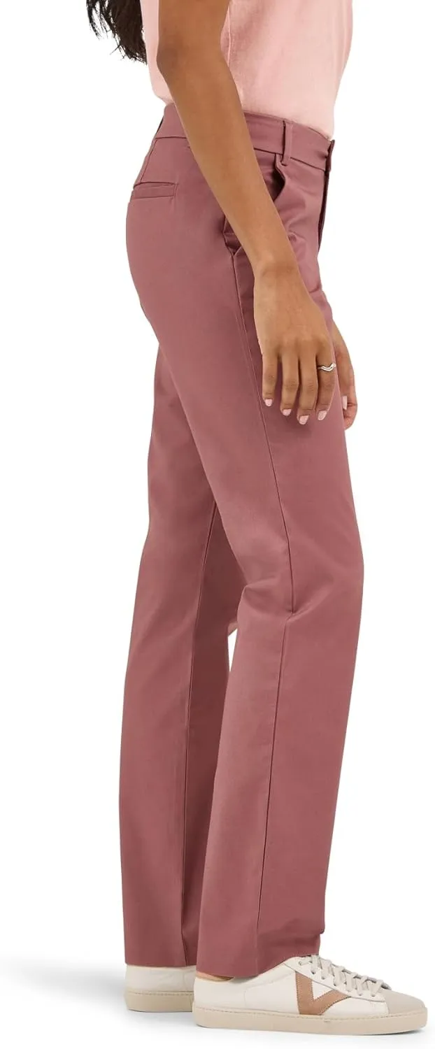 Lee Women's Wrinkle Free Relaxed Fit Straight Leg Pant