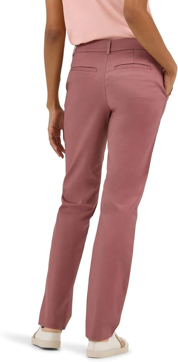 Lee Women's Wrinkle Free Relaxed Fit Straight Leg Pant