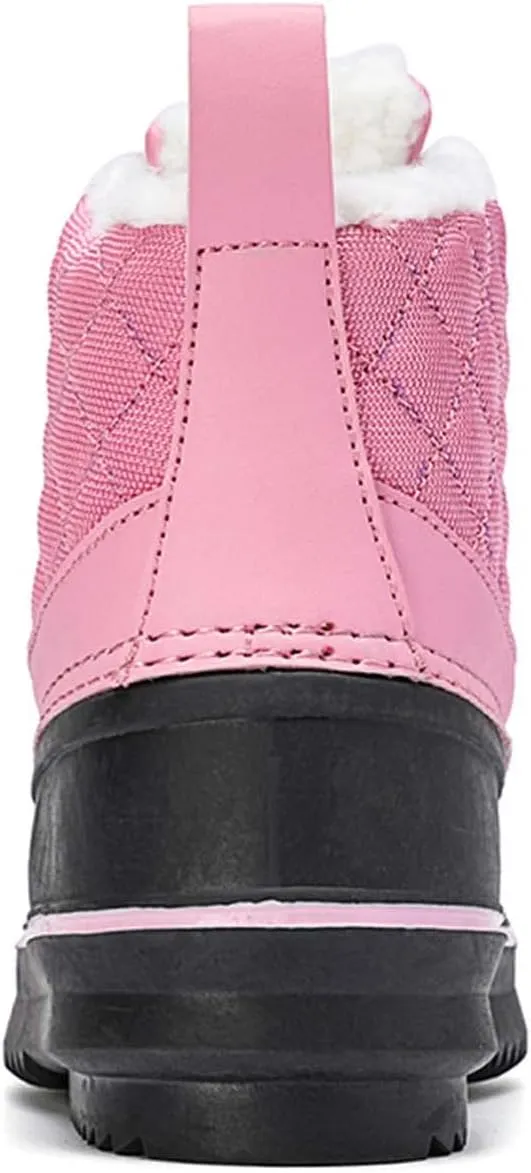 Meidiastra Kids Winter Snow Boots Waterproof Non Slip Rain Duck Boots Outdoor Warm Ankle Boots Cold weather Boots for Boys Girls