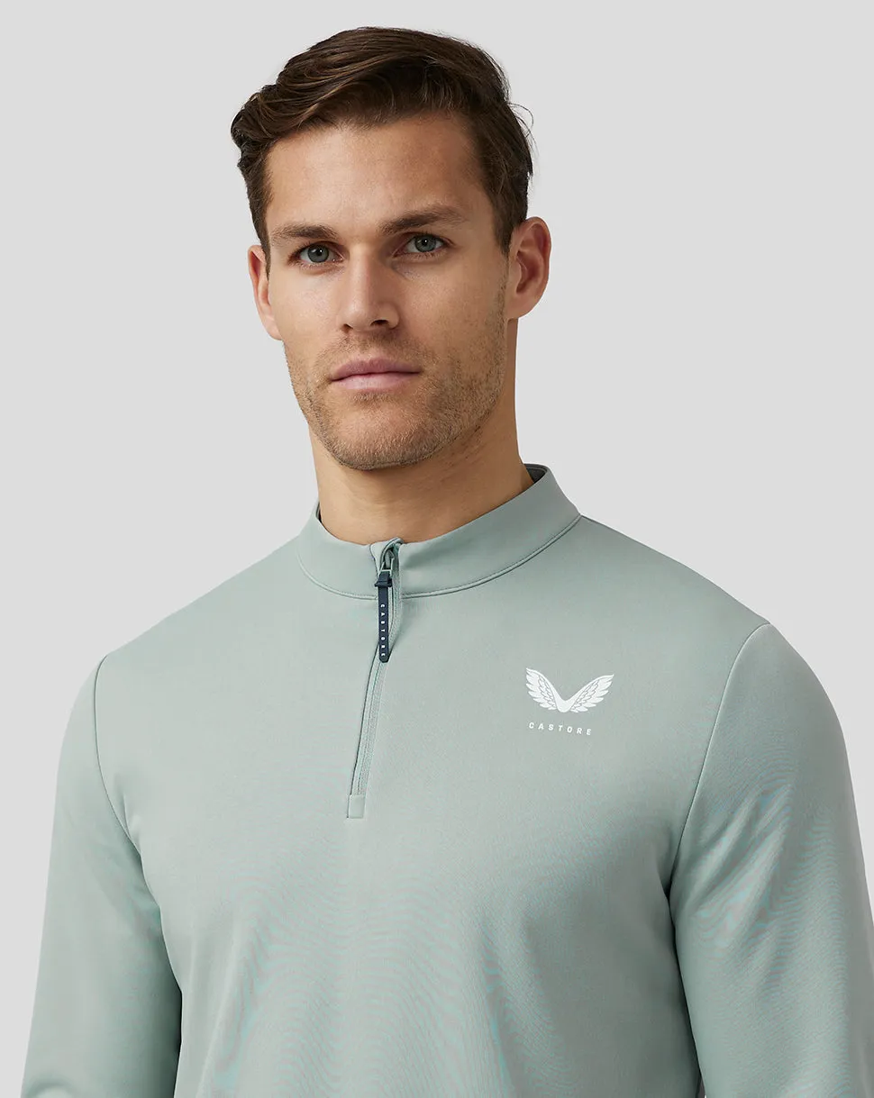 Men’s Golf Club Classic Quarter Zip Top - Stone Blue