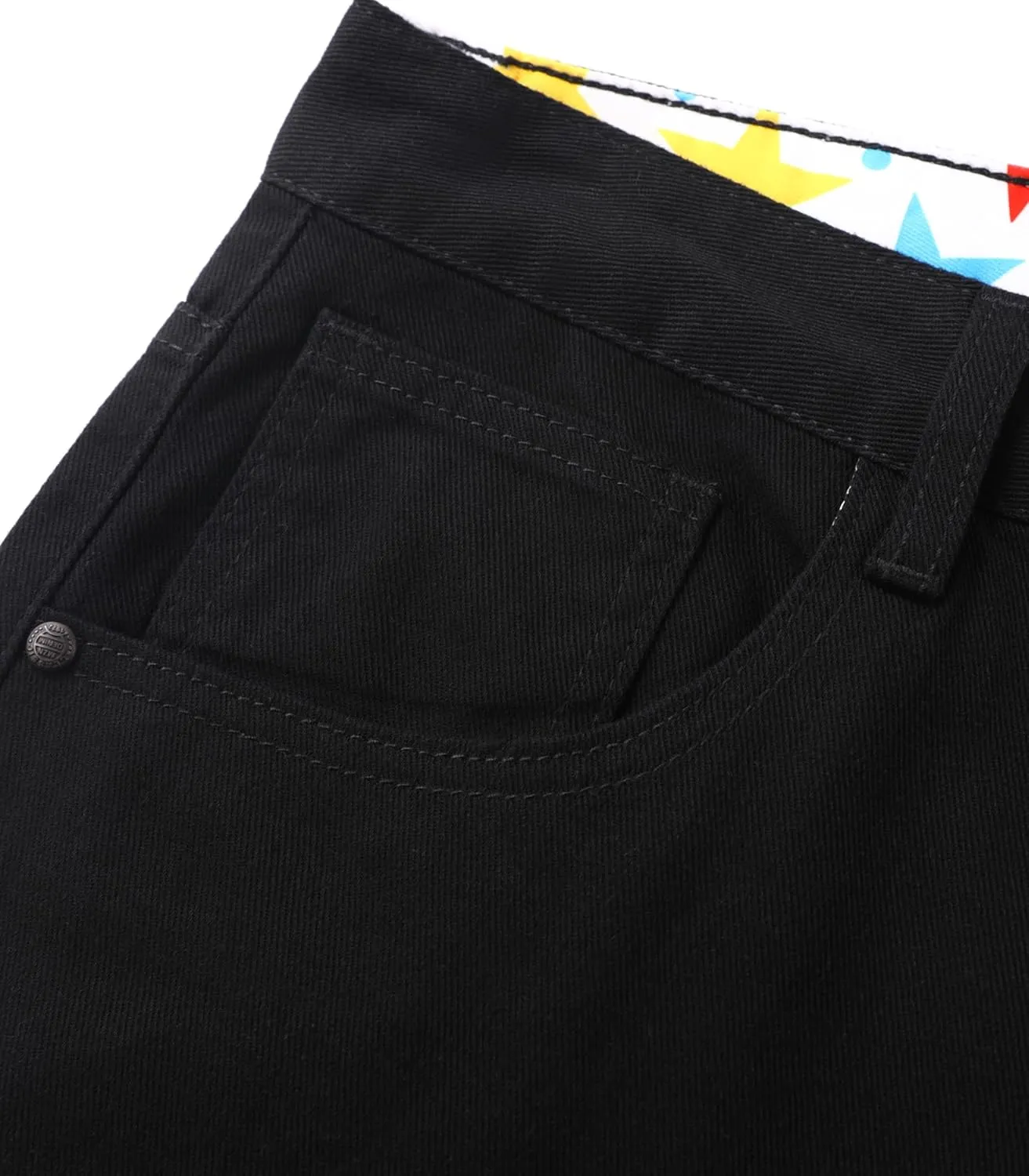 Men's Non-Stretch Relaxed Fit Wide-Leg Baggy Jeans Pants