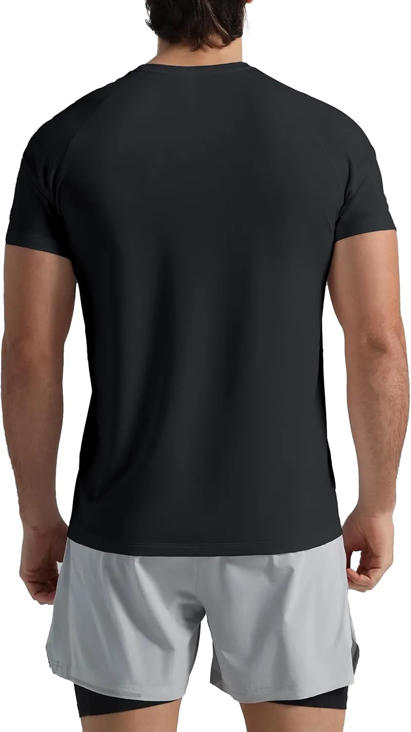 Pioneer Camp Mens Moisture Wicking Running Workout Shirt Performance Athletic T-Shirts UPF 50  Short Sleeve Active Gym Tops