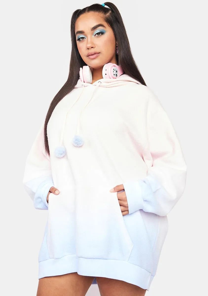 Plus Happy Talk Ombre Sherpa Hoodie
