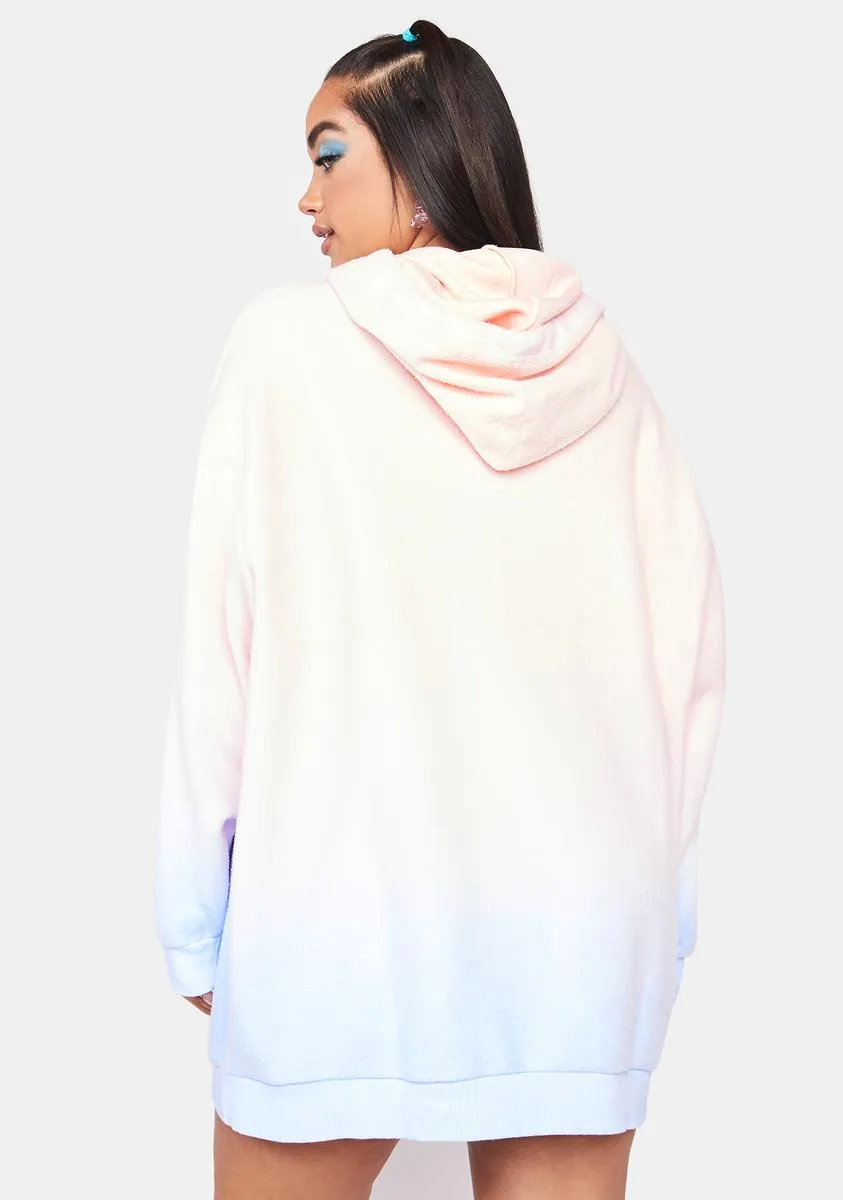 Plus Happy Talk Ombre Sherpa Hoodie