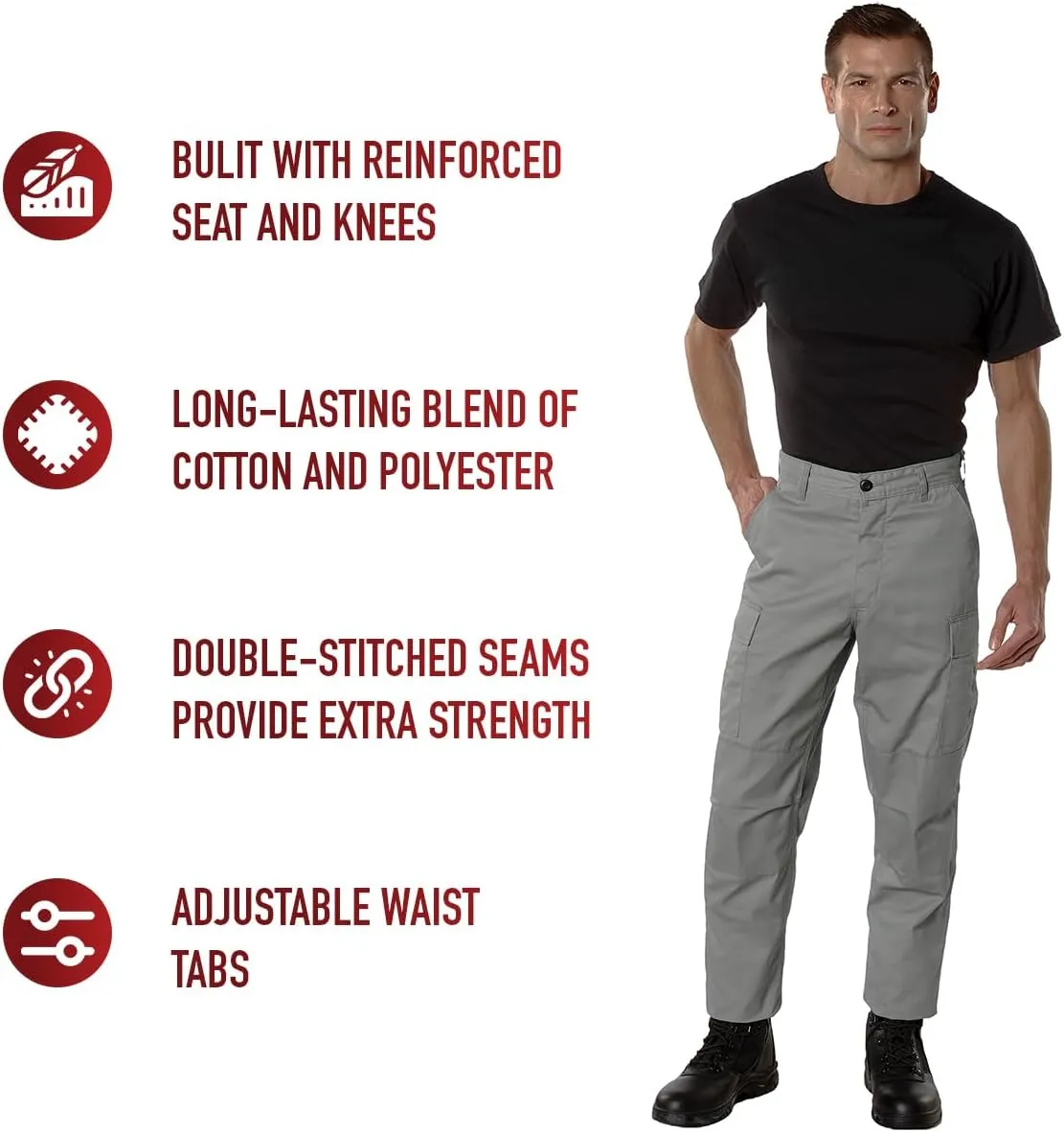 Rothco Relaxed Fit Zipper Fly BDU Pants