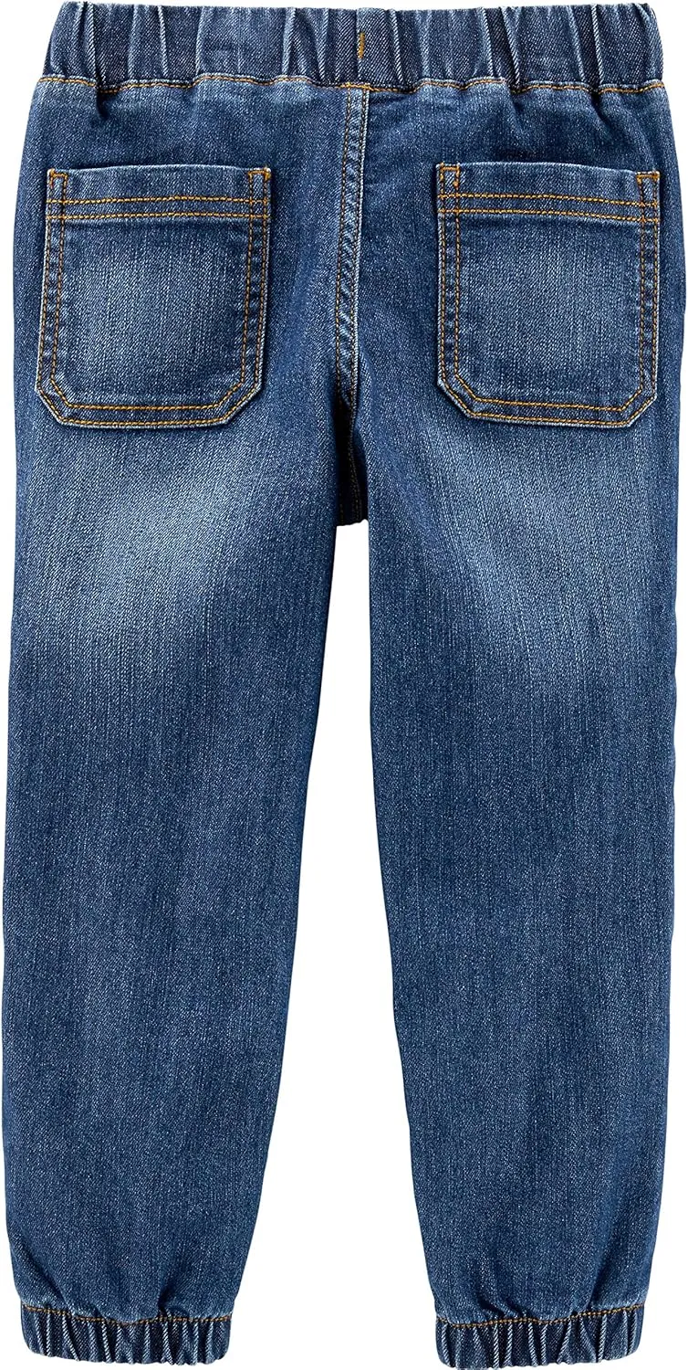 Simple Joys by Carter's Toddler Boys' Pull-On Denim Pant, Pack of 2
