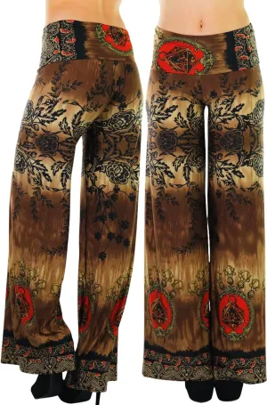 ToBeInStyle Women's Assorted Print Relaxed Harem & Palazzo Pants