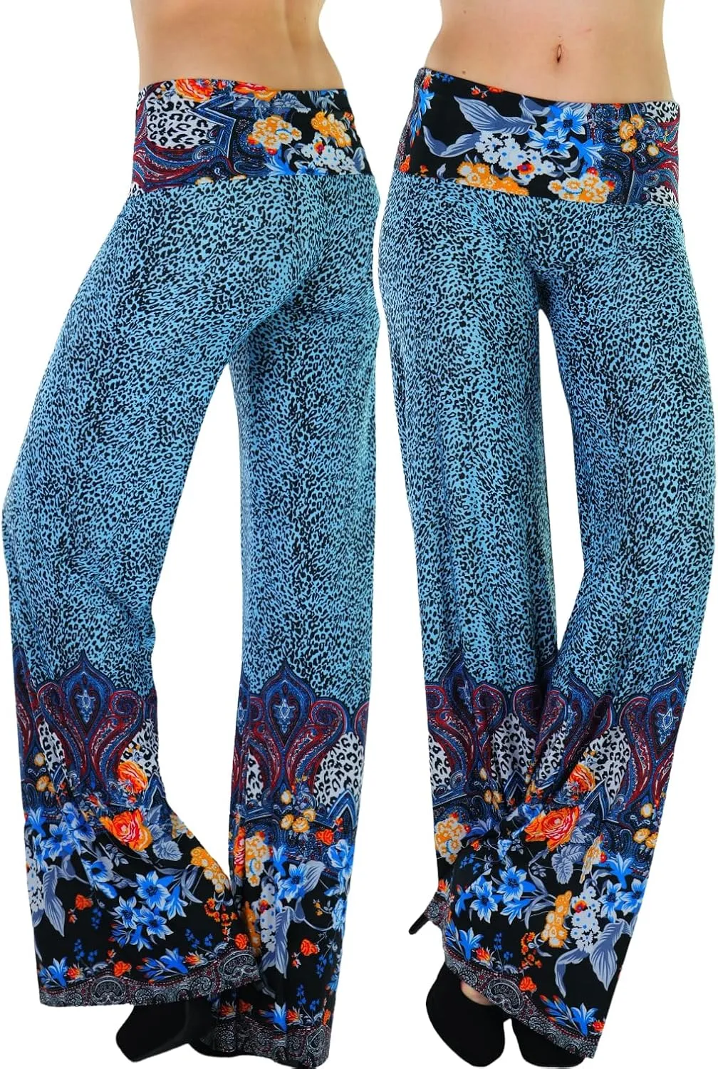 ToBeInStyle Women's Assorted Print Relaxed Harem & Palazzo Pants