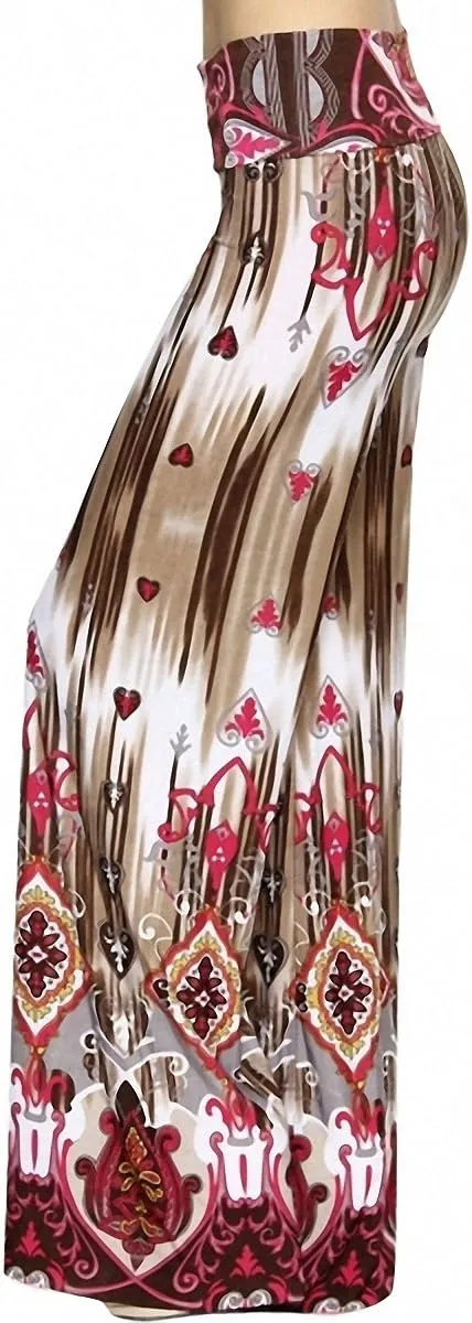 ToBeInStyle Women's Assorted Print Relaxed Harem & Palazzo Pants