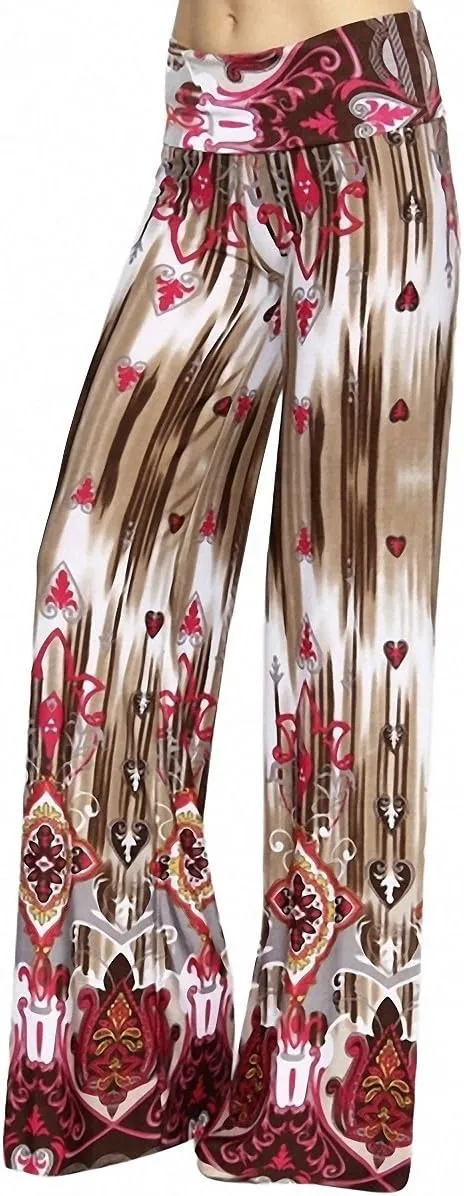 ToBeInStyle Women's Assorted Print Relaxed Harem & Palazzo Pants