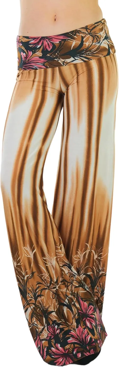ToBeInStyle Women's Assorted Print Relaxed Harem & Palazzo Pants