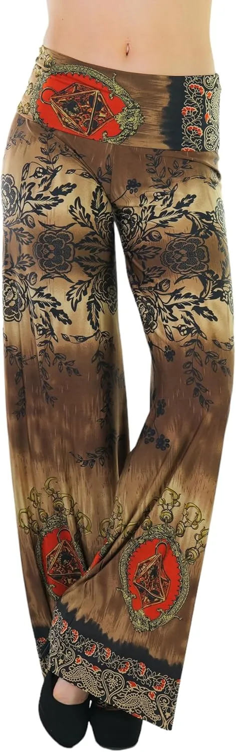 ToBeInStyle Women's Assorted Print Relaxed Harem & Palazzo Pants