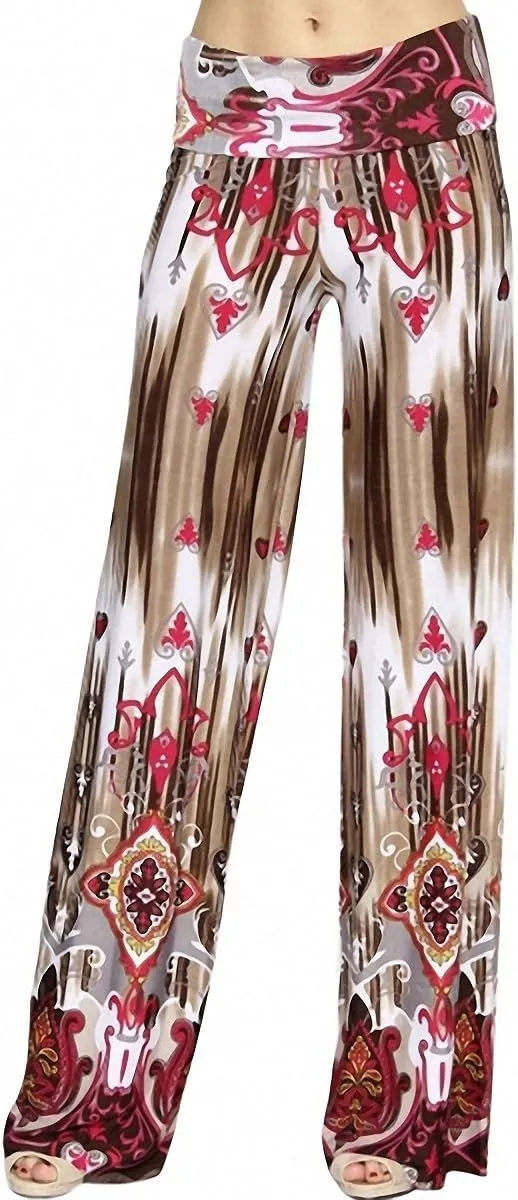 ToBeInStyle Women's Assorted Print Relaxed Harem & Palazzo Pants