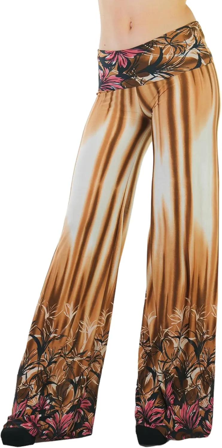 ToBeInStyle Women's Assorted Print Relaxed Harem & Palazzo Pants