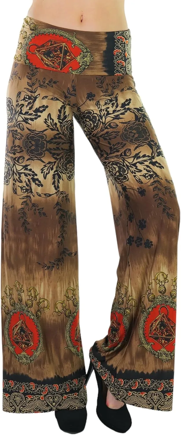 ToBeInStyle Women's Assorted Print Relaxed Harem & Palazzo Pants