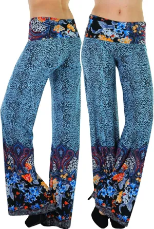 ToBeInStyle Women's Assorted Print Relaxed Harem & Palazzo Pants