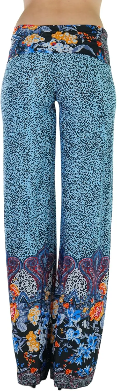ToBeInStyle Women's Assorted Print Relaxed Harem & Palazzo Pants