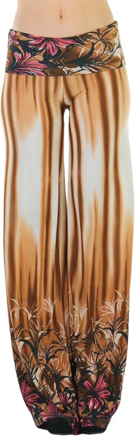 ToBeInStyle Women's Assorted Print Relaxed Harem & Palazzo Pants