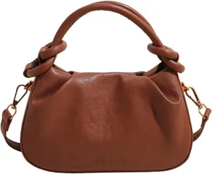Vintage Small Handbags Purse for Women Vegan Leather Crossbody Shoulder Bag Chic Dating Dumpling Satchels