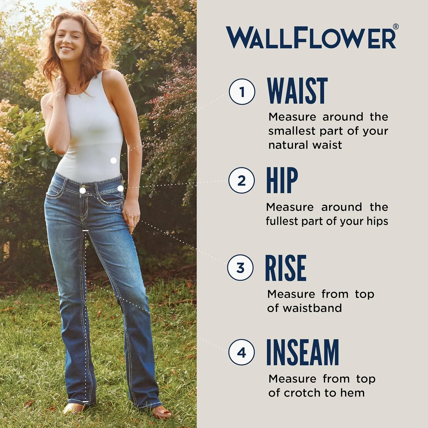 WallFlower Women's Tomboy Relaxed Cargo Denim Mid-Rise Insta Stretch Juniors Jeans