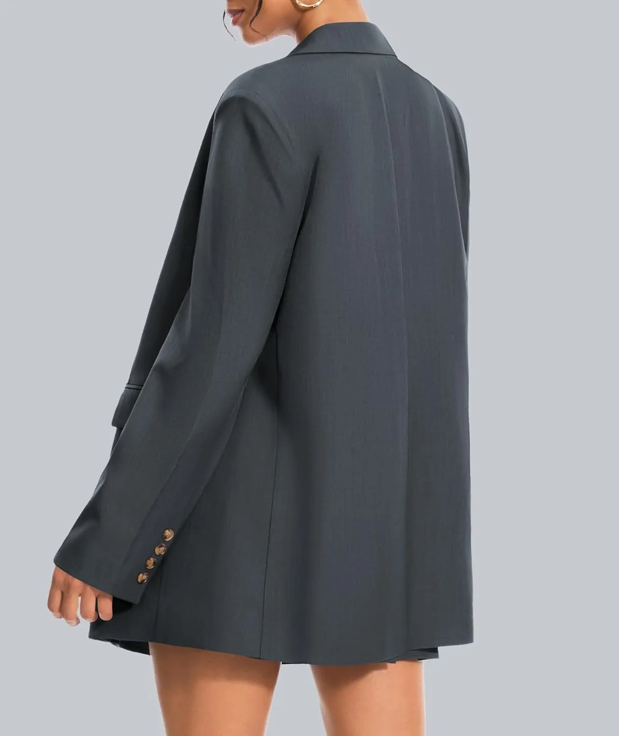 Women's 2 Piece Skirt Sets Business Casual Blazer Suit Mini Pleated Skorts Button Jackets Matching Outfits