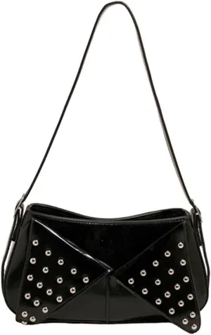Womens Punk Studded Shoulder Bag Small Y2k Vegan Leather Crossbody Purse Vintage Gothic Chic Handbag Satchels