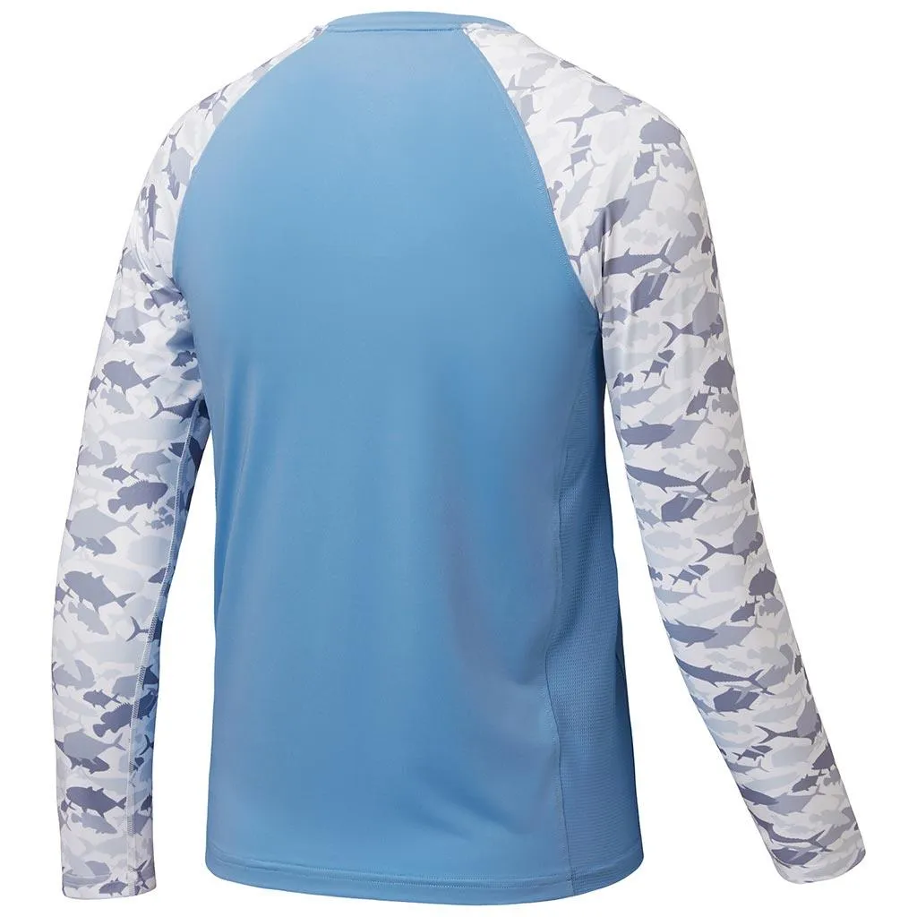 Youth UPF 50  Camo Long Sleeve Fishing Shirt FS08Y