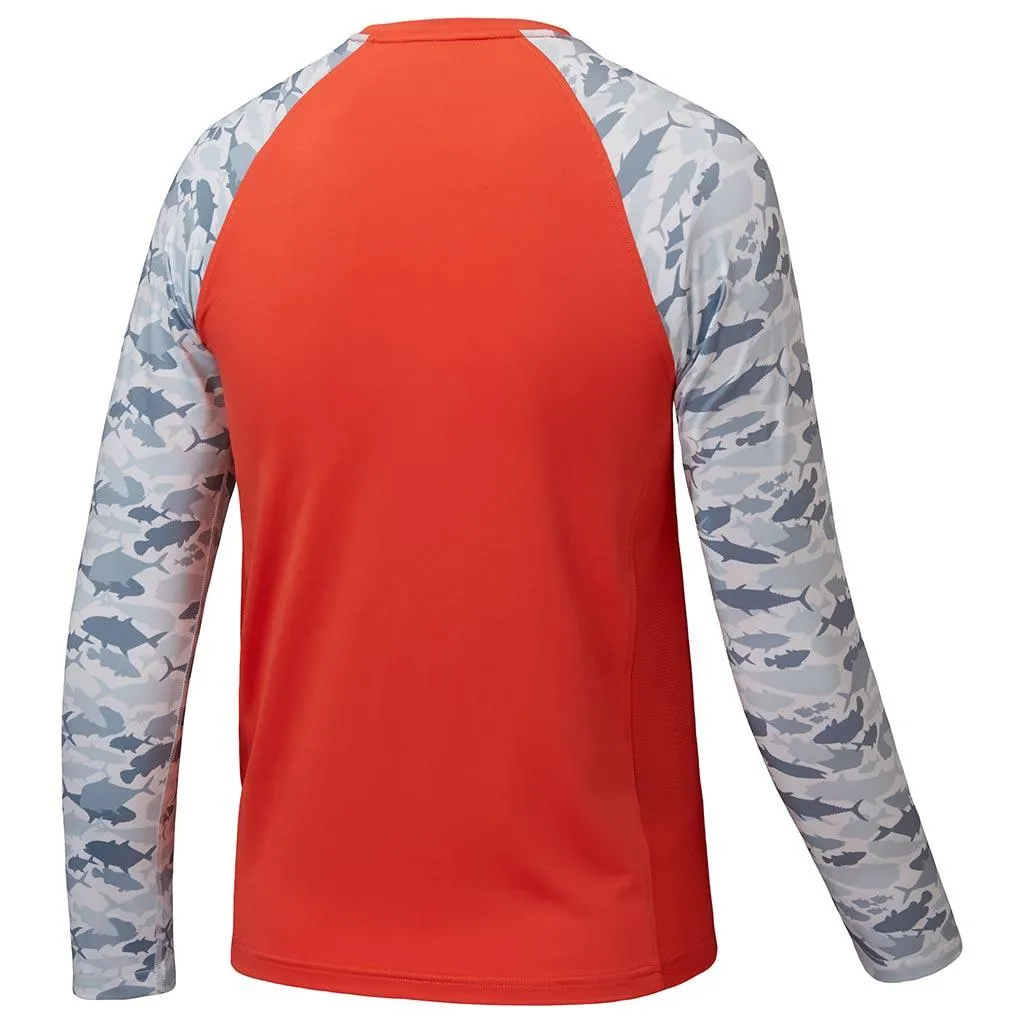 Youth UPF 50  Camo Long Sleeve Fishing Shirt FS08Y
